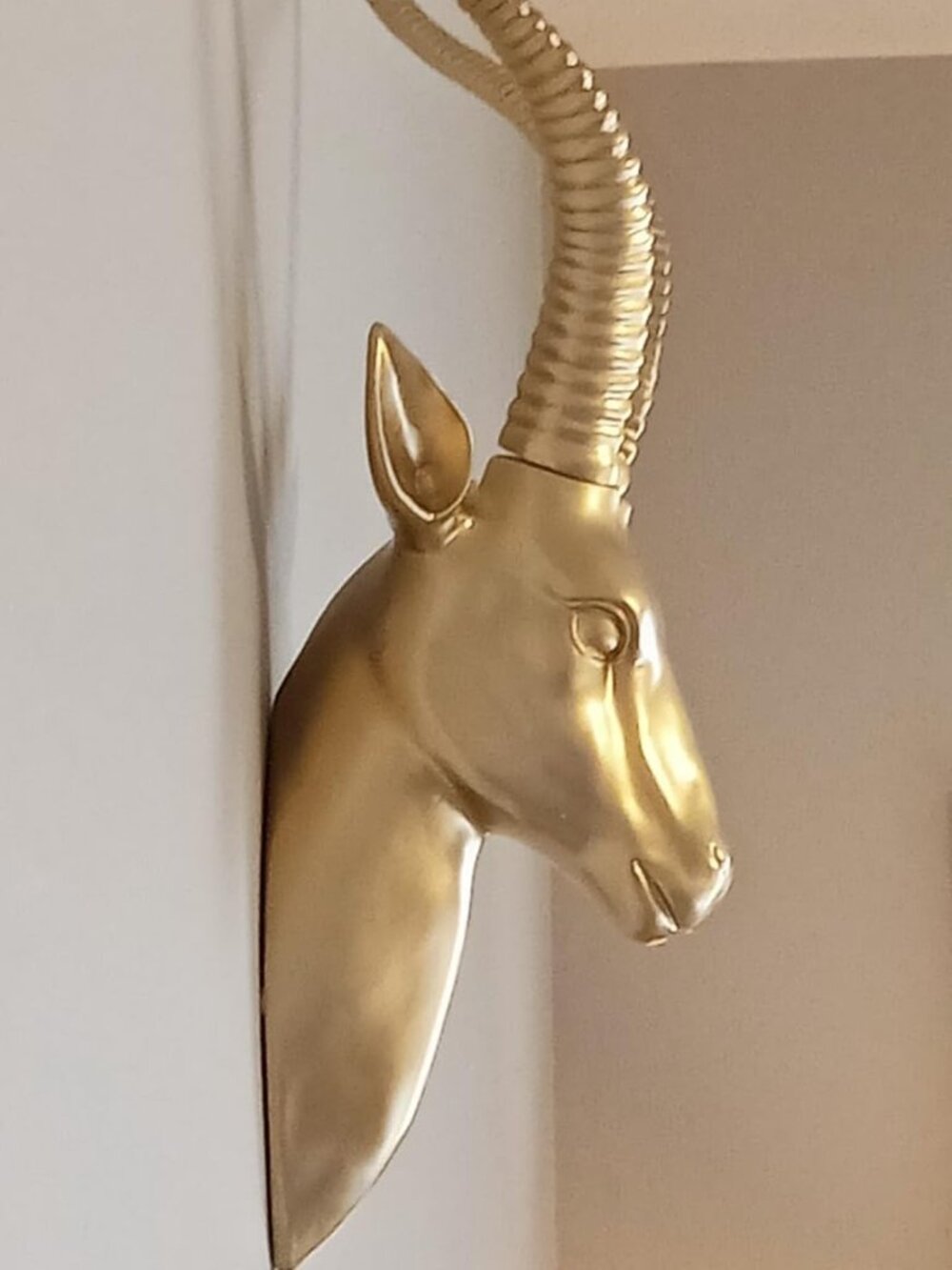 Antelope Vintage Wall Sculpture Statue Wall Decor - Picture 2 of 7
